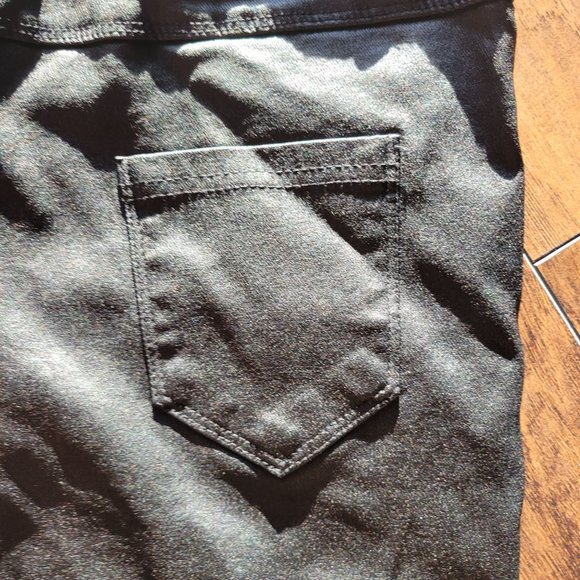 Shein Apperloth Womans Chic A High Waist Thermal Lined PU Leather Skinny Jeans B - Picture 6 of 9